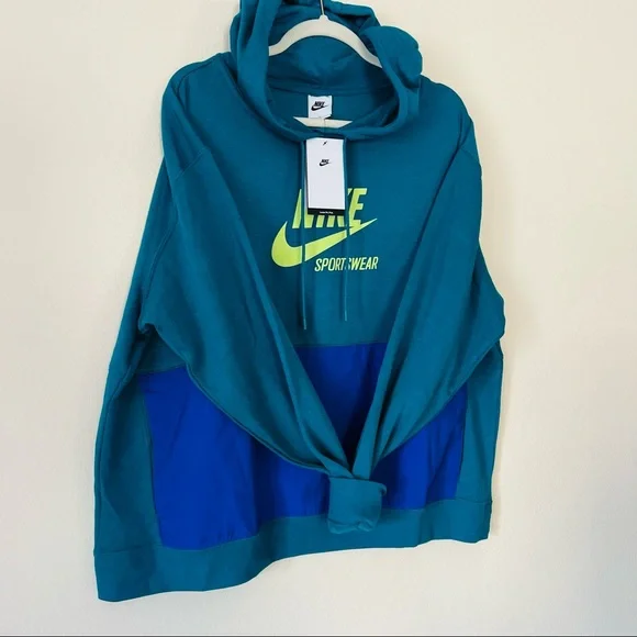 New Nike Heritage Fleece Pullover Hoodie top - Picture 6 of 7